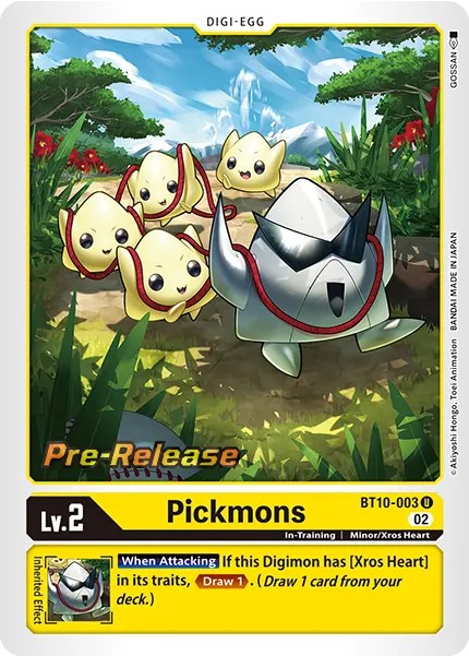 2022 Digimon Card Game BOOSTER XROS ENCOUNTER Pickmons #BT10-003 trading card