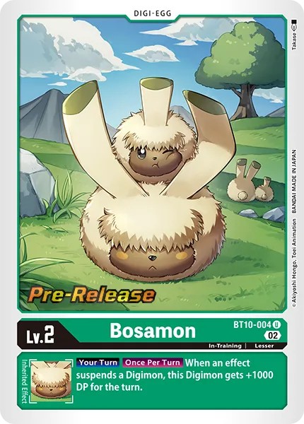 2022 Digimon Card Game BOOSTER XROS ENCOUNTER Bosamon #BT10-004 trading card