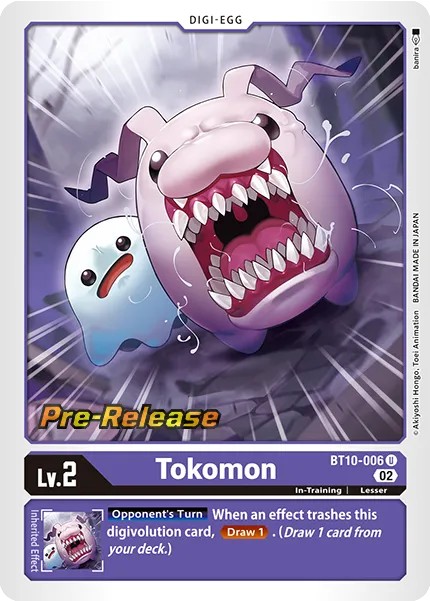 Tokomon (Pre Release Stamp - Uncommon 0 · U · Foil) · 2022 · BOOSTER XROS ENCOUNTER