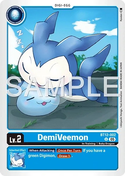 DemiVeemon (Foil - Rare 2 · U · Normal) · 2022 · ADVANCED BOOSTER DIGIMON GENERATION