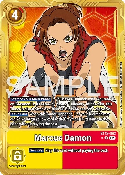 Marcus Damon (Foil - Rare 3 · R · Normal) · 2022 · ADVANCED BOOSTER DIGIMON GENERATION