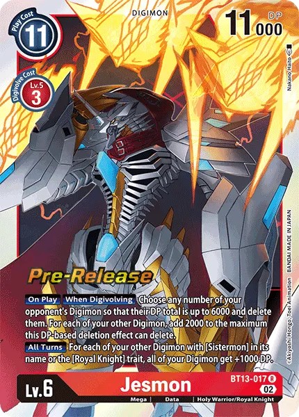 Jesmon (Pre Release Stamp - Rare 0 · R · Foil) · 2023 · BOOSTER VERSUS ROYAL KNIGHT