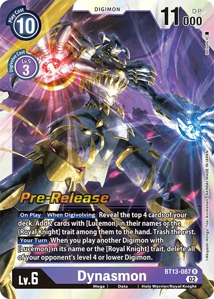 Dynasmon (Pre Release Stamp - Rare 0 · R · Foil) · 2023 · BOOSTER VERSUS ROYAL KNIGHT