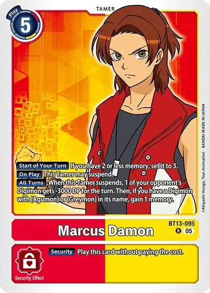 Marcus Damon (Foil - Rare 3 · R · Normal) · 2023 · ADVANCED BOOSTER DIGIMON GENERATION