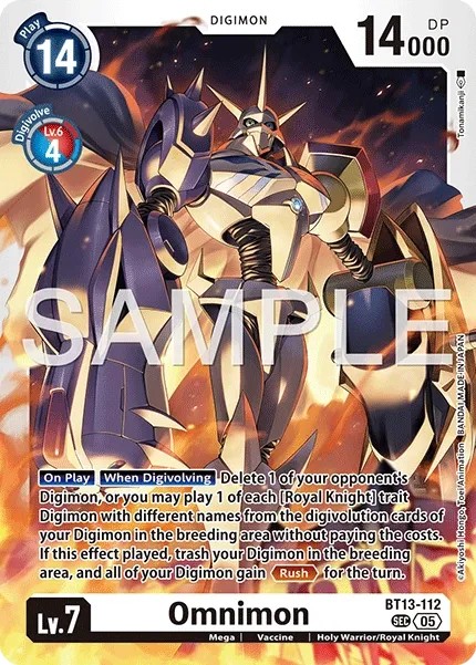 Omnimon (Foil - Secret Rare 3 · Sec · Normal) · 2023 · ADVANCED BOOSTER DIGIMON GENERATION