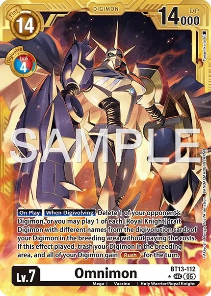 Omnimon (Foil - Secret Rare 4 · Sec · Normal) · 2023 · ADVANCED BOOSTER DIGIMON GENERATION
