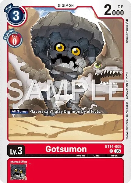 Gotsumon (Foil - Common 4 · C · Normal) · 2023 · ADVANCED BOOSTER DIGIMON GENERATION