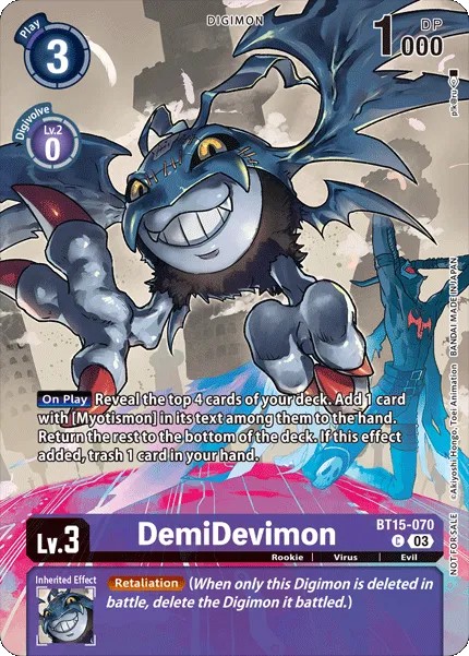 DemiDevimon (Full Art - Box Topper · C · Normal) · 2023 · Legend Pack 2025