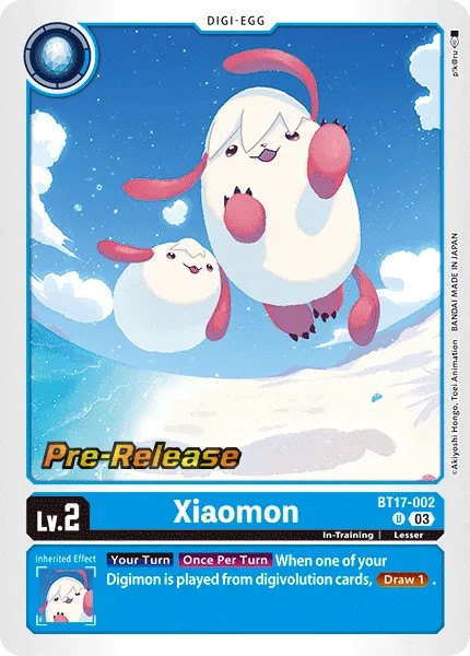 2024 Digimon Card Game BOOSTER SECRET CRISIS Xiaomon #BT17-002 trading card