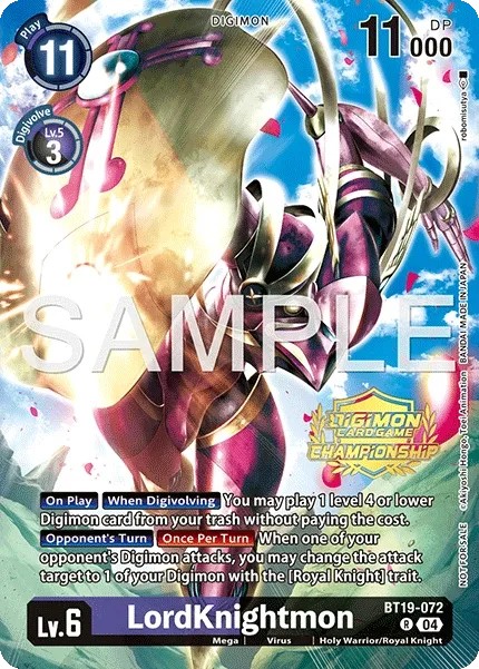 LordKnightmon (Championship Stamp - Alternative Art · R · Foil) · 2024 · SPECIAL BOOSTER VER.2.5
