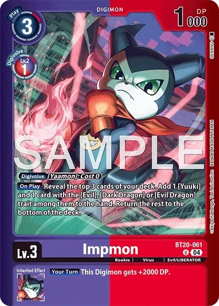 Impmon (Coloured Border - Alternative Art · U · Foil)
