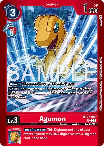 Agumon (Coloured Border - Alternative Art 2 · U · Foil)