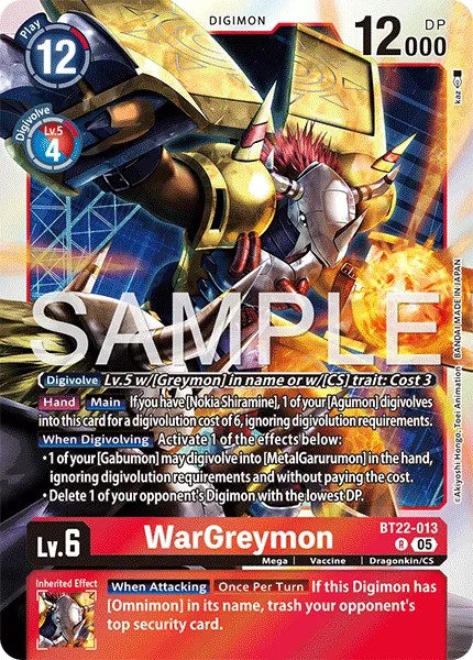 WarGreymon (R · Normal)