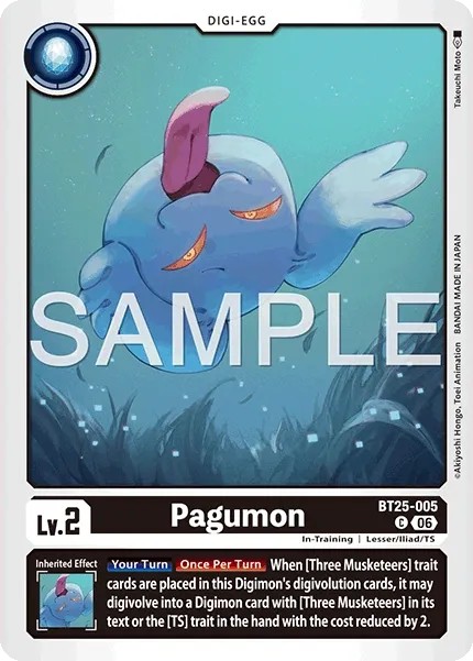 2026 Digimon Card Game BOOSTER DUAL REVOLUTION Pagumon #BT25-005 trading card