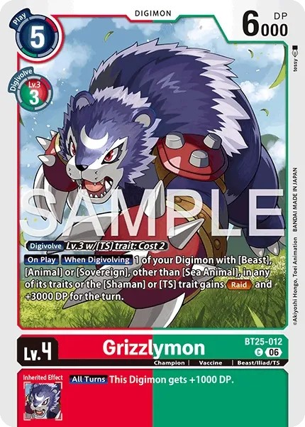 Grizzlymon (C · Normal)