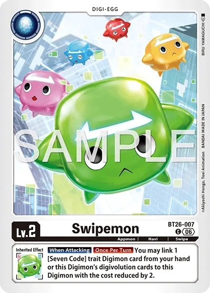 2026 Digimon Card Game BOOSTER TIMELESS BONDS Swipemon #BT26-007 trading card