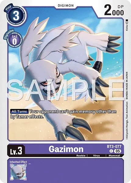 Gazimon (Foil - Common 2 · C · Normal) · 2020 · ADVANCED BOOSTER DIGIMON GENERATION