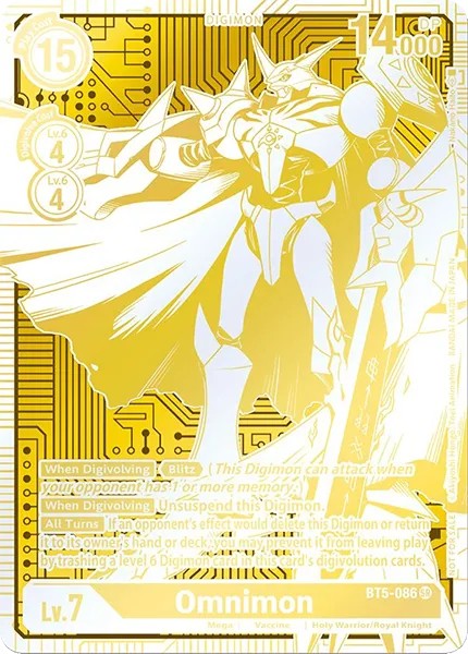 Omnimon (Trophy - 1st Place Prize 5 · Sr · Normal) · 2021 · BOOSTER BATTLE OF OMNI