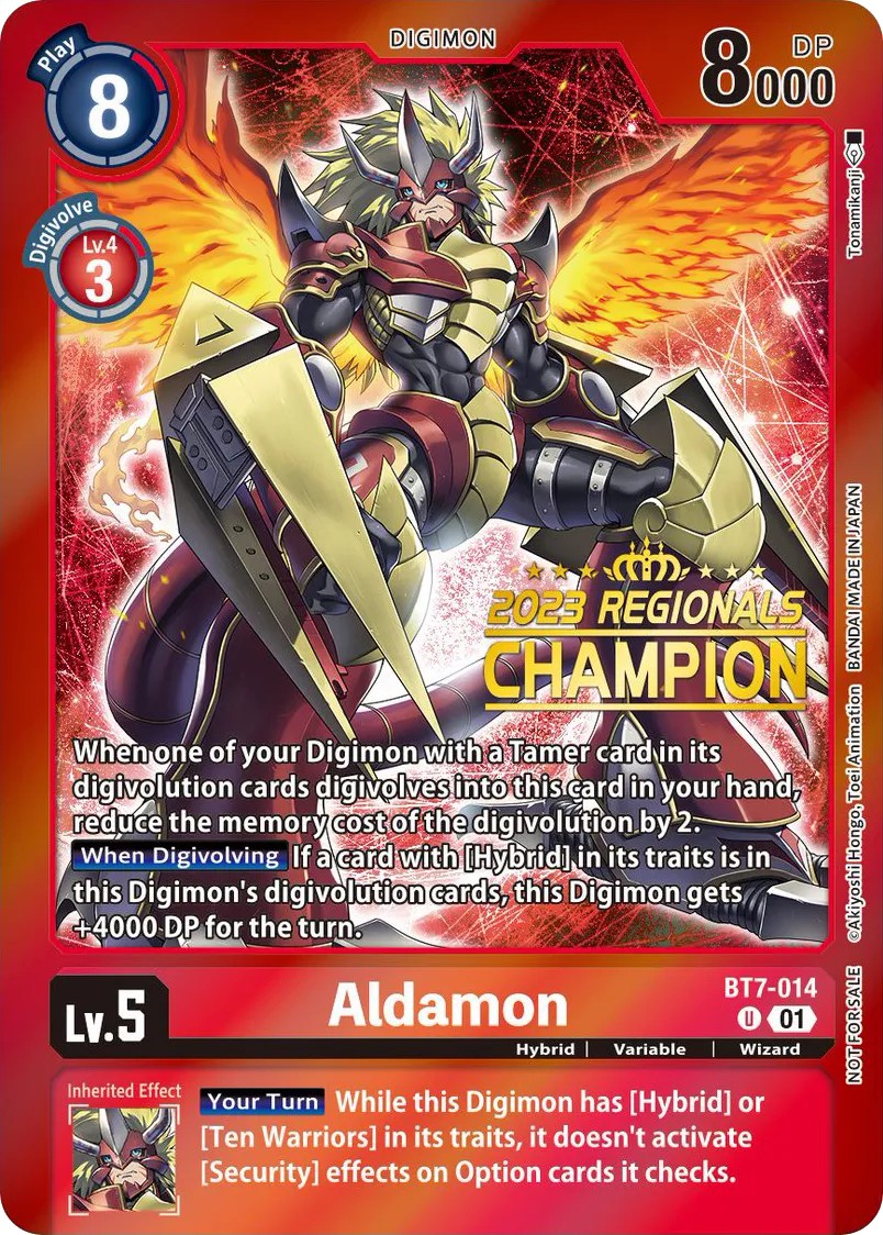 Aldamon (Champion Stamp - Top 2 Prize 3 · U · Foil) · 2021 · BOOSTER NEXT ADVENTURE