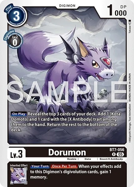 Dorumon (Foil - Rare 5 · R · Normal) · 2021 · ADVANCED BOOSTER DIGIMON GENERATION