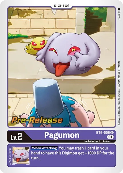 Pagumon (Pre Release Stamp - Uncommon 0 · U · Foil) · 2022 · BOOSTER X RECORD