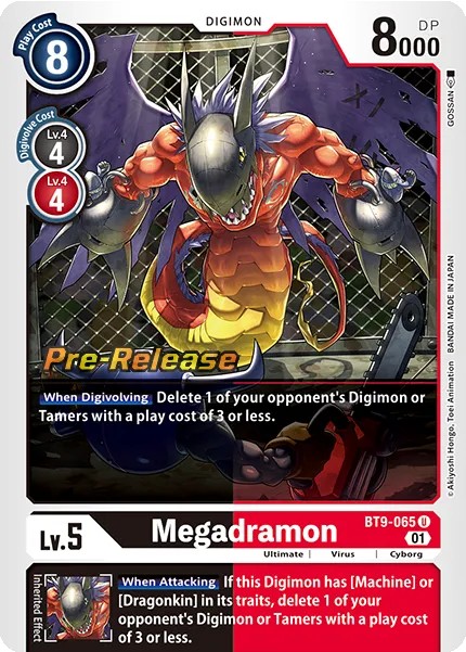 Megadramon (Pre Release Stamp - Uncommon 0 · U · Foil) · 2022 · BOOSTER X RECORD