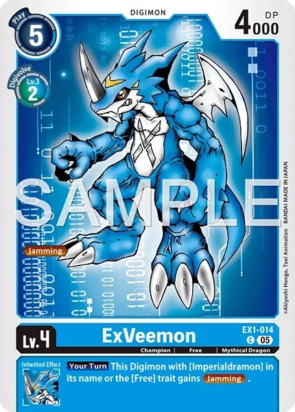 ExVeemon (Foil - Common 2 · C · Normal) · 2021 · ADVANCED BOOSTER DIGIMON GENERATION
