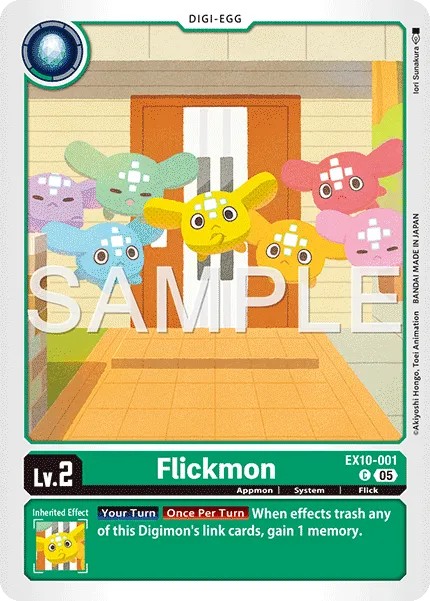 2025 Digimon Card Game EXTRA BOOSTER SINISTER ORDER Flickmon #EX10-001 trading card