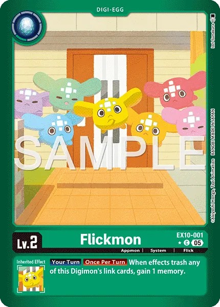 2025 Digimon Card Game EXTRA BOOSTER SINISTER ORDER Flickmon #EX10-001 trading card