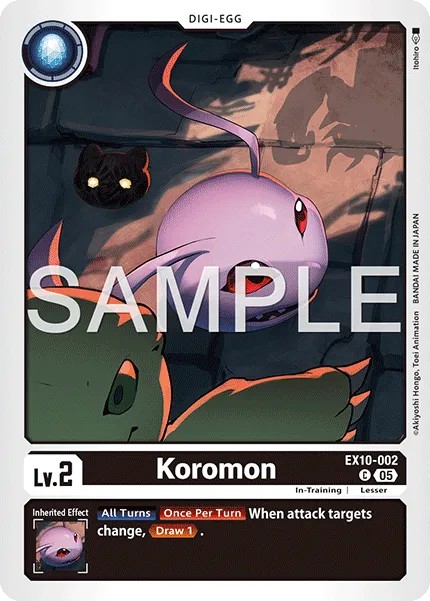 2025 Digimon Card Game EXTRA BOOSTER SINISTER ORDER Koromon #EX10-002 trading card