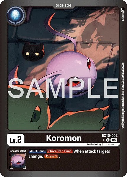 2025 Digimon Card Game EXTRA BOOSTER SINISTER ORDER Koromon #EX10-002 trading card