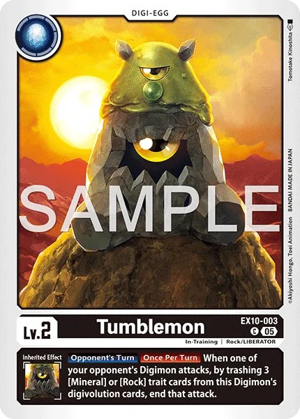 2025 Digimon Card Game EXTRA BOOSTER SINISTER ORDER Tumblemon #EX10-003 trading card
