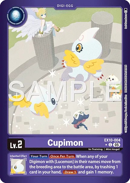 2025 Digimon Card Game EXTRA BOOSTER SINISTER ORDER Cupimon #EX10-004 trading card