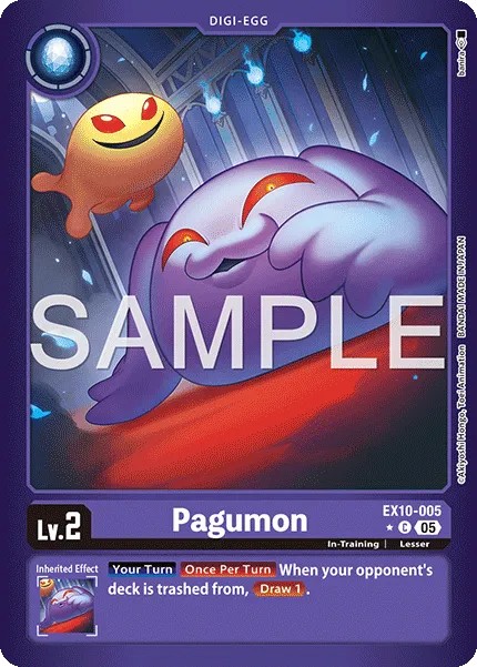 2025 Digimon Card Game EXTRA BOOSTER SINISTER ORDER Pagumon #EX10-005 trading card