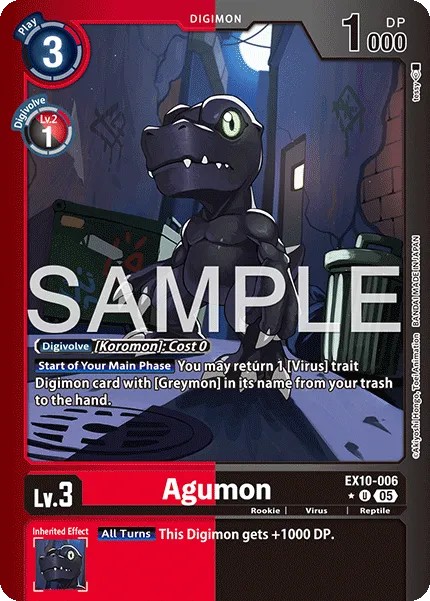 Agumon (Coloured Border - Limited Uncommon · U · Foil)