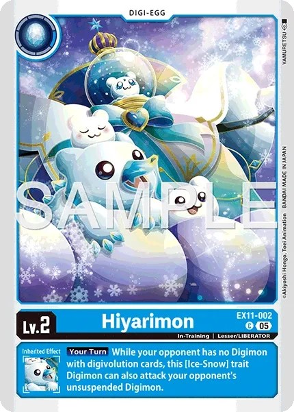 2026 Digimon Card Game EXTRA BOOSTER DAWN OF LIBERATOR Hiyarimon #EX11-002 trading card