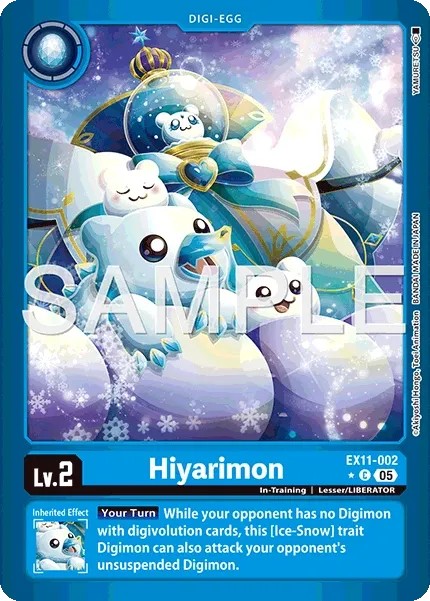 2026 Digimon Card Game EXTRA BOOSTER DAWN OF LIBERATOR Hiyarimon #EX11-002 trading card