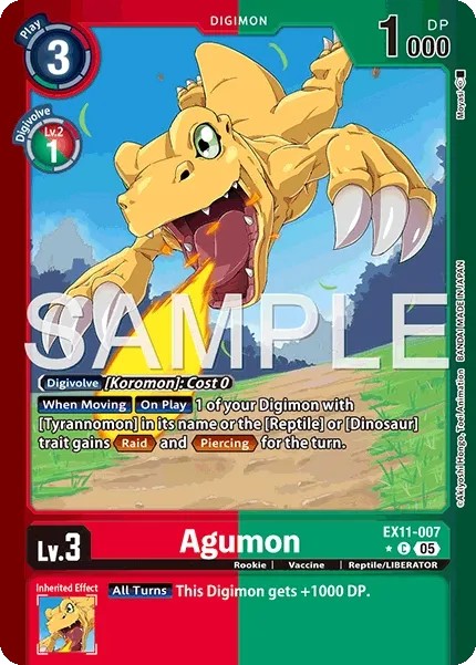 Agumon (Coloured Border - Limited Common · C · Foil)
