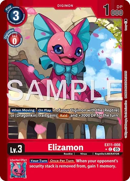Elizamon (Coloured Border - Limited Common · C · Foil)