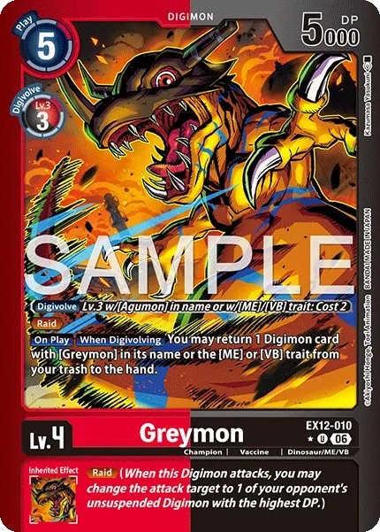 Greymon (Coloured Border - Limited Uncommon · U · Foil)