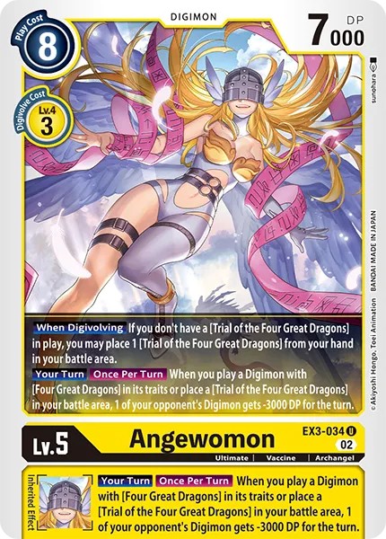 Angewomon (Errata Text - Uncommon (Errata) · U · Normal) · 2022 · THEME BOOSTER DRAGONIC ROAR