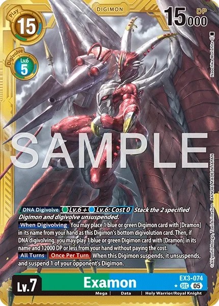 Examon (Foil - Secret Rare 3 · Sec · Normal) · 2022 · ADVANCED BOOSTER DIGIMON GENERATION