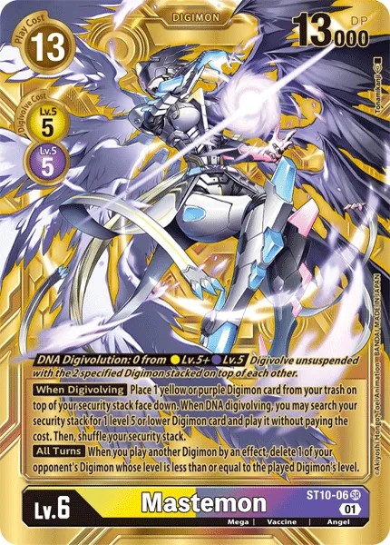2021 Digimon Card Game Booster Dimensional Phase Mastemon #ST10-06 trading card