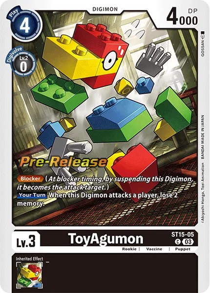ToyAgumon (Pre Release Stamp - Common 0 · C · Foil) · 2023 · STARTER DECK DRAGON OF COURAGE
