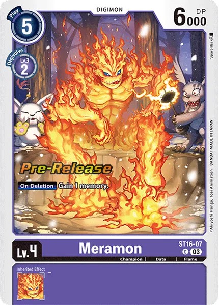 Meramon (Pre Release Stamp - Common 0 · C · Foil) · 2023 · STARTER DECK WOLF OF FRIENDSHIP