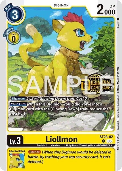 Liollmon (Pre Release Stamp - Common · C · Foil)