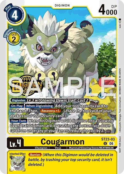 Cougarmon (Pre Release Stamp - Uncommon · U · Foil)