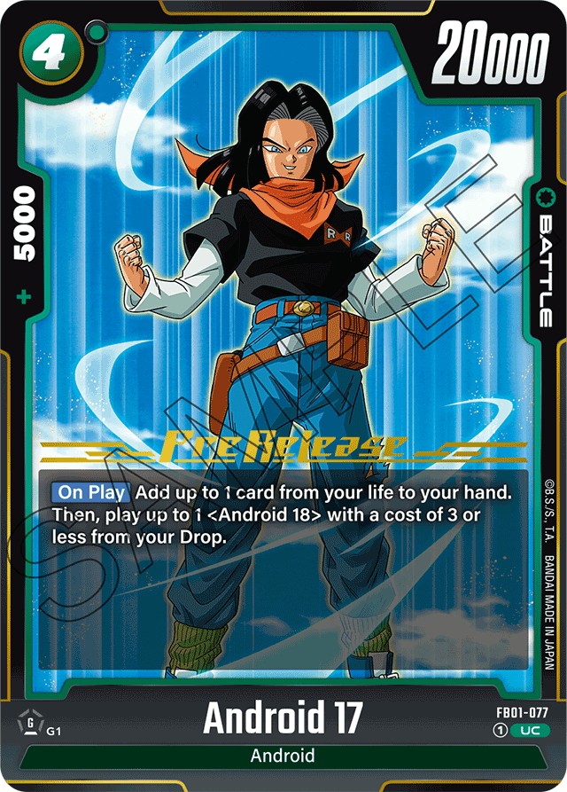 Android 17 (Promo 2 · Uc · Normal) · 2024 · BOOSTER PACK -AWAKENED PULSE-
