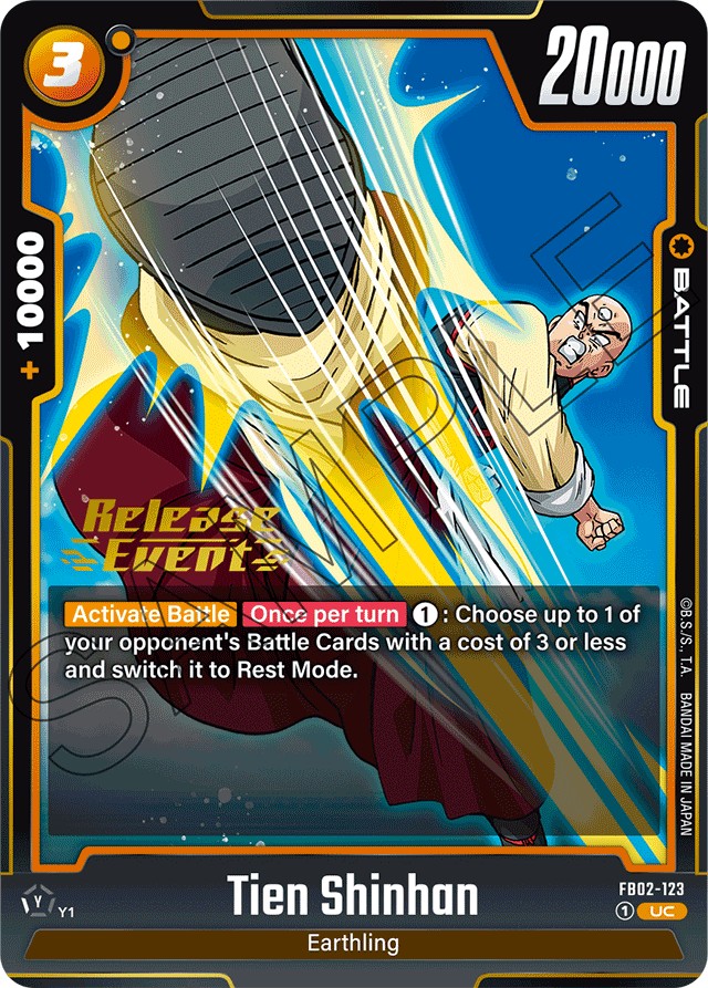 Tien Shinhan (Promo · Uc · Normal) · 2024 · BOOSTER PACK -BLAZING AURA-