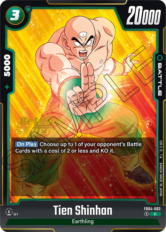 Tien Shinhan (Promo · C · Normal) · 2024 · BOOSTER PACK -ULTRA LIMIT-